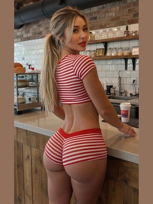 ảnh sexy vợ nấu ăn mặc đồ ngủ