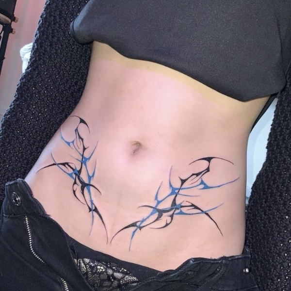belly tattoo slut